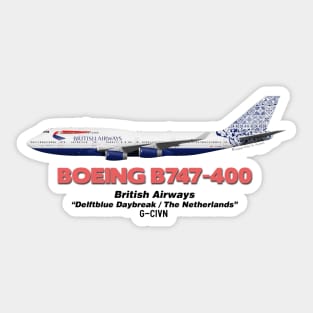 Boeing B747-400 - British Airways "Delftblue Daybreak / The Netherlands" Sticker